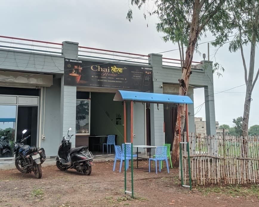 Tea Point roadside cafe on Sarodha Road Kawardha with outdoor seating