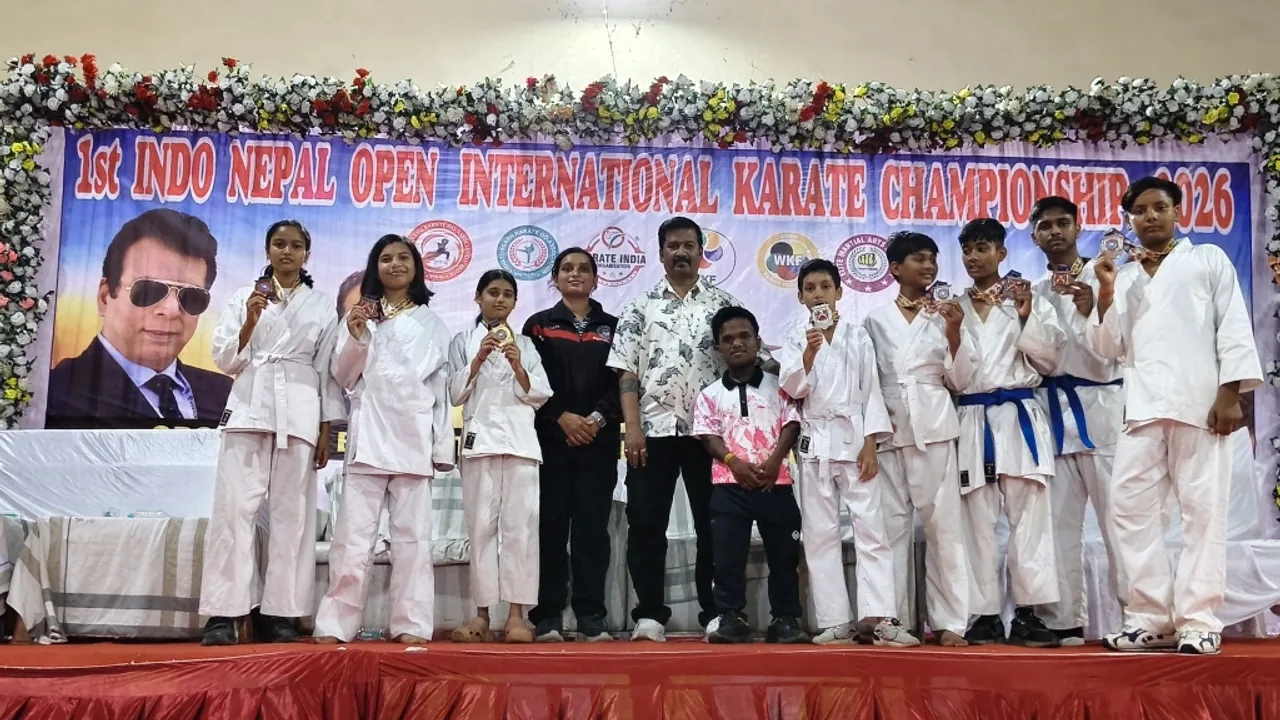Kawardha Martial Arts Academy and SRPS Students Winning 53 Medals at Indo-Nepal International Karate Championship 2026