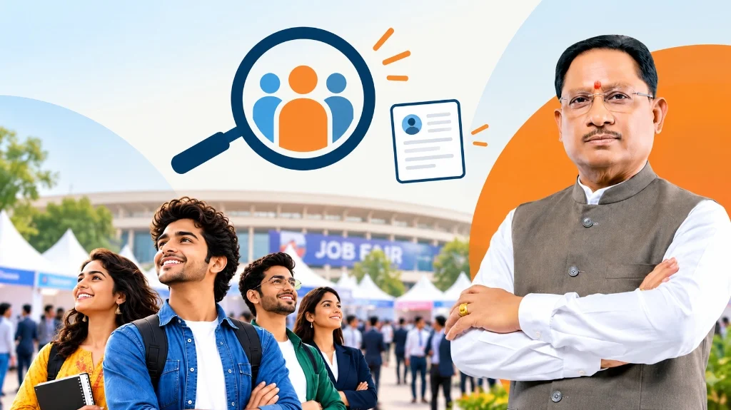 Chhattisgarh State-Level Mega Rozgar Mela 2026 Announcement with CM Vishnu Deo Sai
